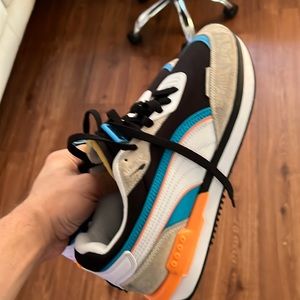 Puma Athletic Shoes - Black, White, Orange, Blue